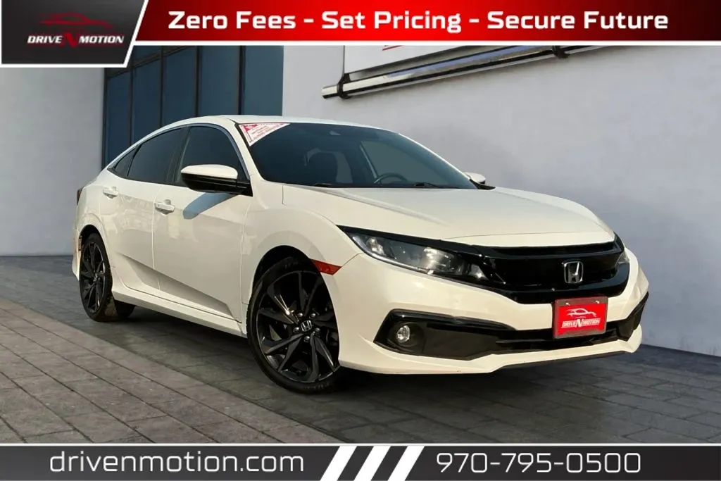 White 2020 Honda Civic Sport Sedan 4D for sale in Greeley, CO
