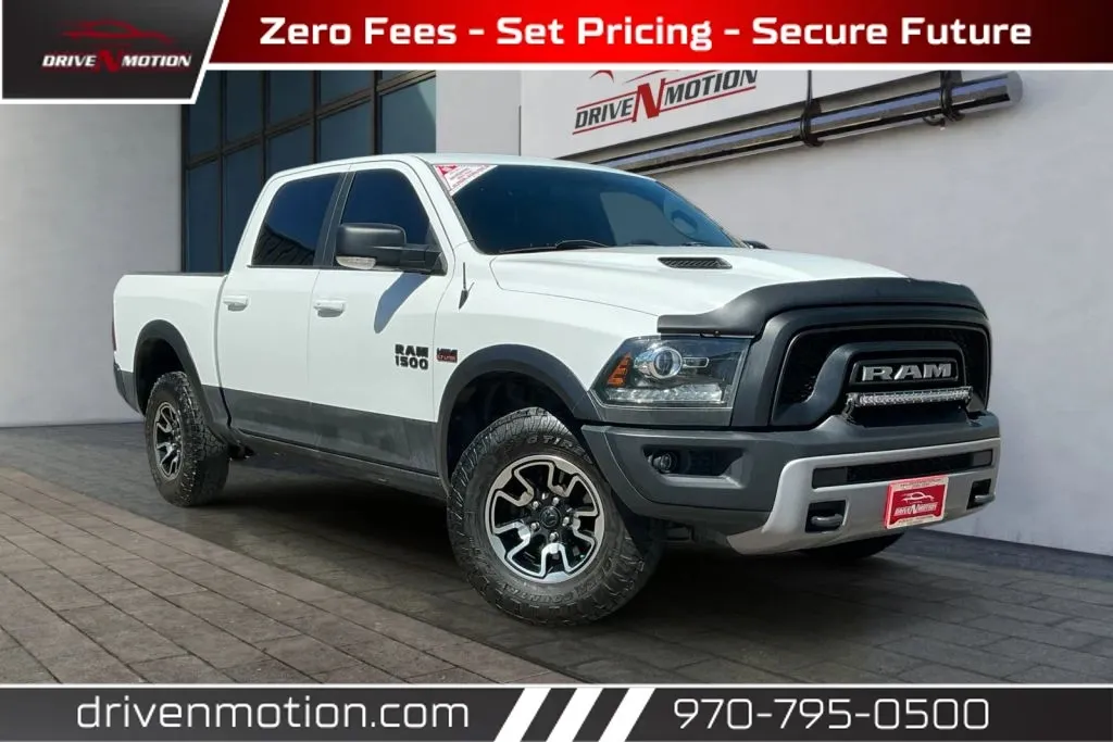 White 2017 Ram 1500 Crew Cab Rebel Pickup 4D 5 1/2 ft for sale in Greeley, CO