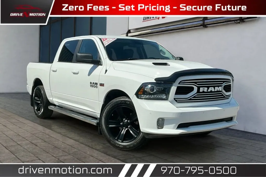 White 2018 Ram 1500 Crew Cab Sport Pickup 4D 5 1/2 ft for sale in Greeley, CO
