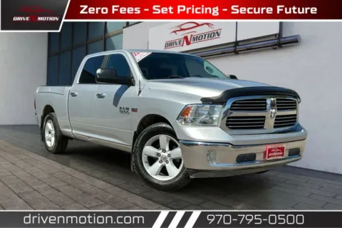Silver 2017 Ram 1500 Crew Cab SLT Pickup 4D 6 1/3 ft for sale in Greeley, CO