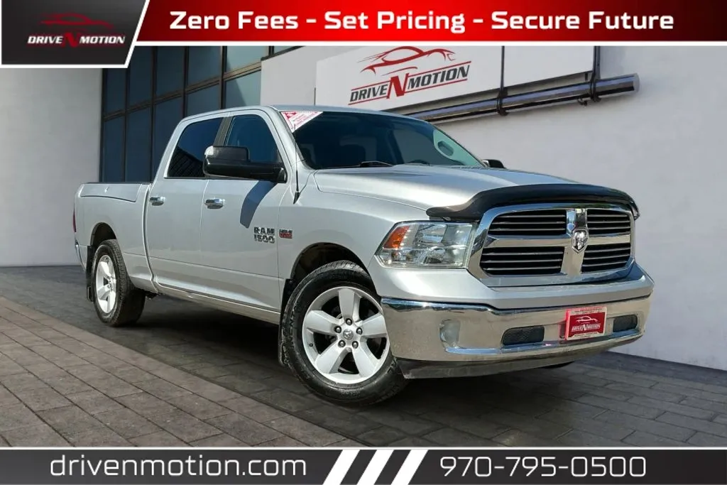 Silver 2017 Ram 1500 Crew Cab SLT Pickup 4D 6 1/3 ft for sale in Greeley, CO