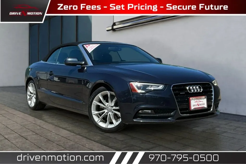 Blue 2013 Audi A5 2.0T Premium Plus Cabriolet 2D for sale in Greeley, CO