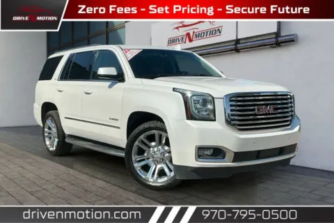 White 2018 GMC Yukon SLT Sport Utility 4D for sale in Greeley, CO