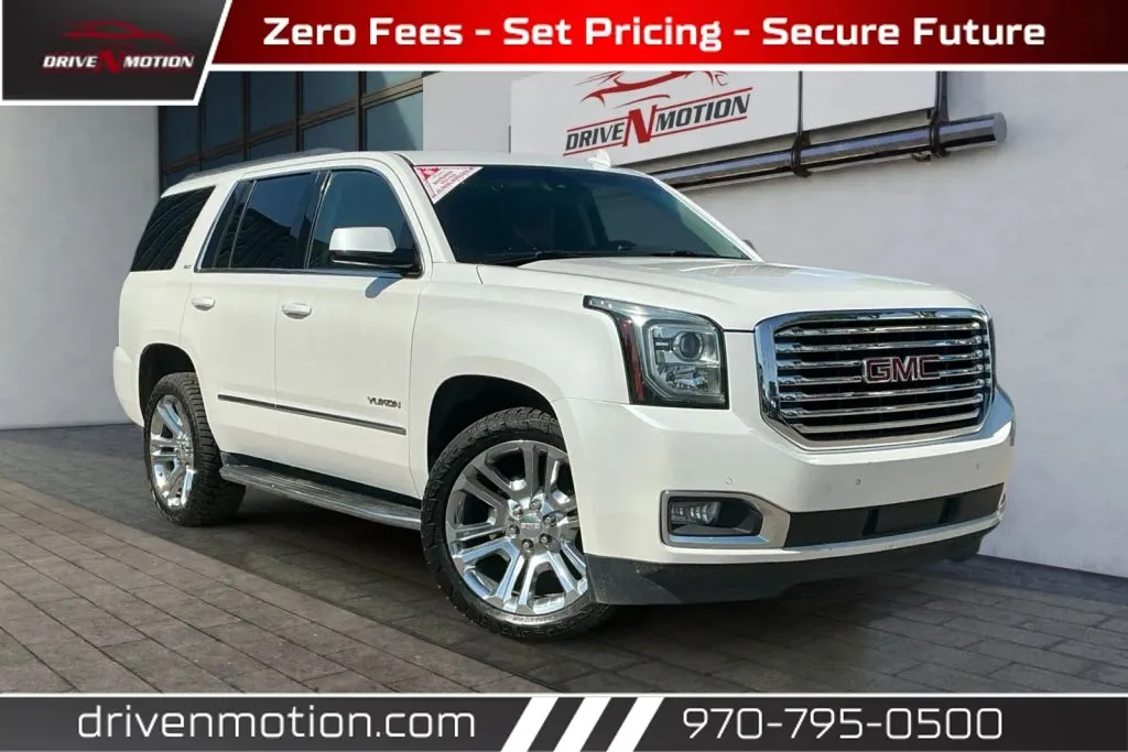 White 2018 GMC Yukon SLT Sport Utility 4D for sale in Greeley, CO