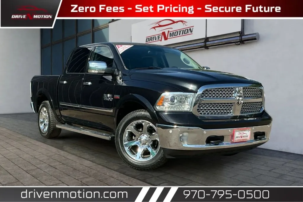 Blue 2016 Ram 1500 Crew Cab Laramie Pickup 4D 5 1/2 ft for sale in Greeley, CO