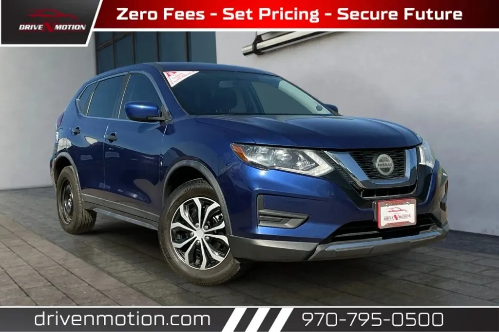 Blue 2018 Nissan Rogue S Sport Utility 4D for sale in Greeley, CO