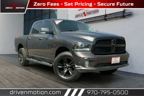 Gray 2018 Ram 1500 Crew Cab Night Pickup 4D 5 1/2 ft for sale in Greeley, CO