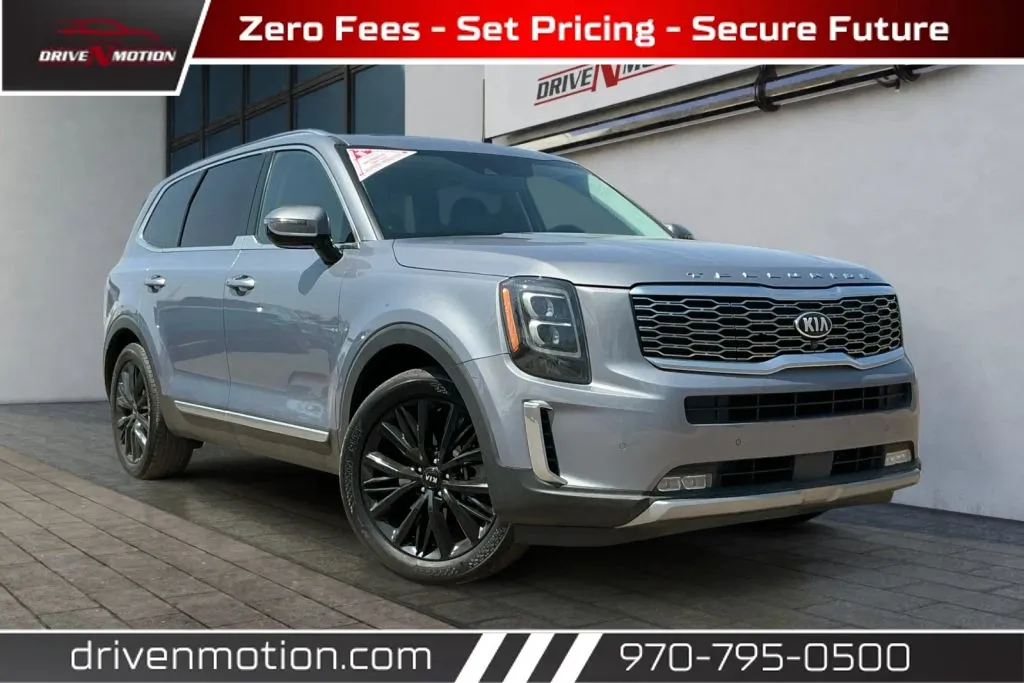 Silver 2021 Kia Telluride SX Sport Utility 4D for sale in Greeley, CO