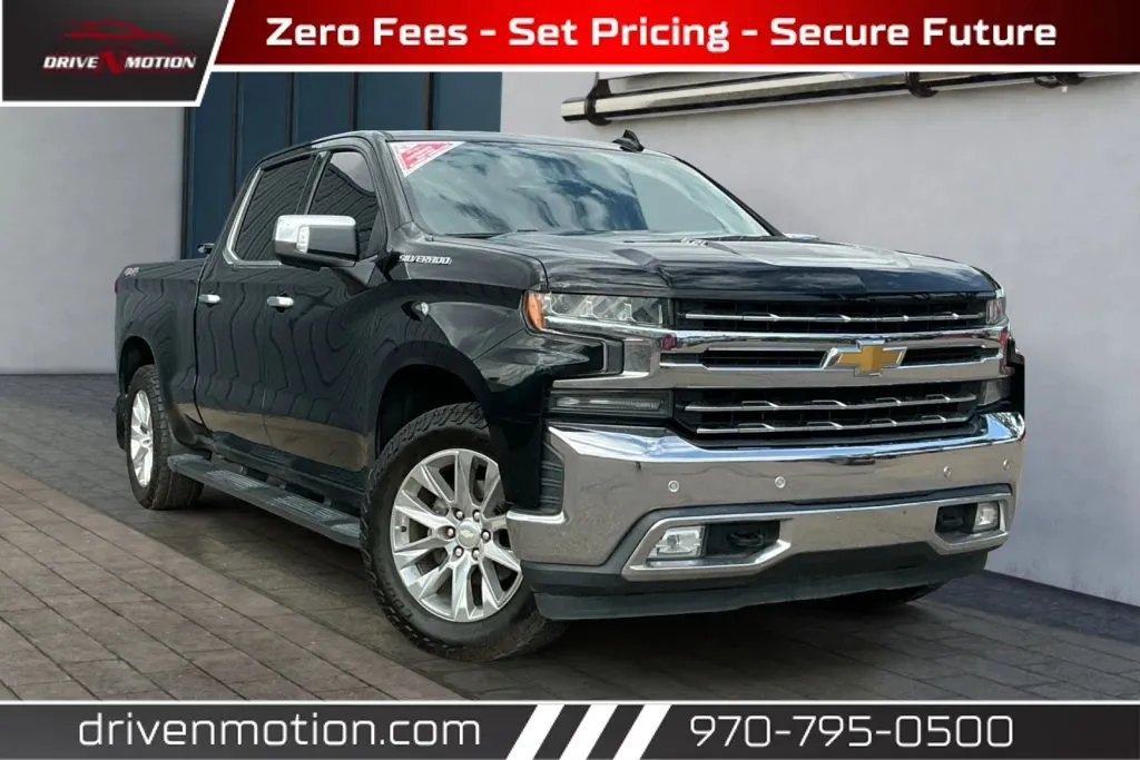 Black 2019 Chevrolet Silverado 1500 Crew Cab LTZ Pickup 4D 6 1/2 ft for sale in Greeley, CO