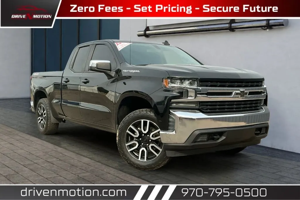 Black 2020 Chevrolet Silverado 1500 Double Cab LT Pickup 4D 6 1/2 ft for sale in Greeley, CO