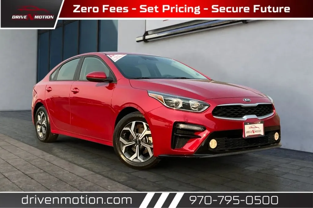 Red 2021 Kia Forte LXS Sedan 4D for sale in Greeley, CO