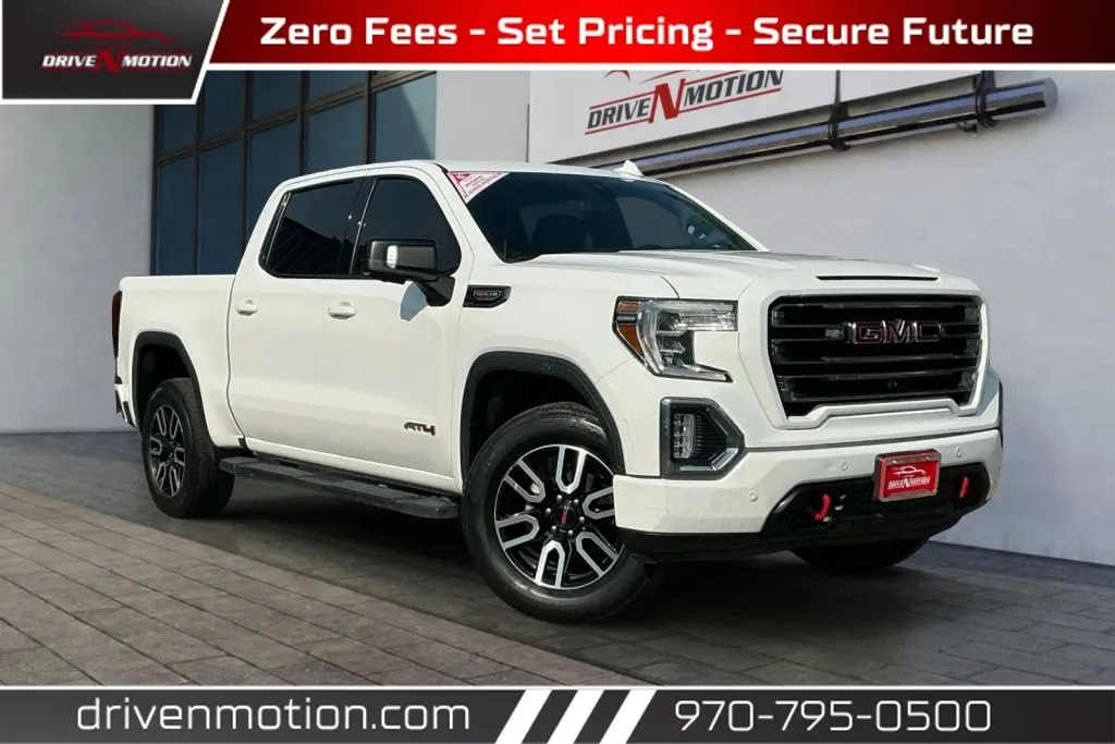 White 2019 GMC Sierra 1500 Crew Cab AT4 Pickup 4D 5 3/4 ft for sale in Greeley, CO