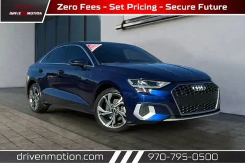 Blue 2022 Audi A3 Premium Sedan 4D for sale in Greeley, CO