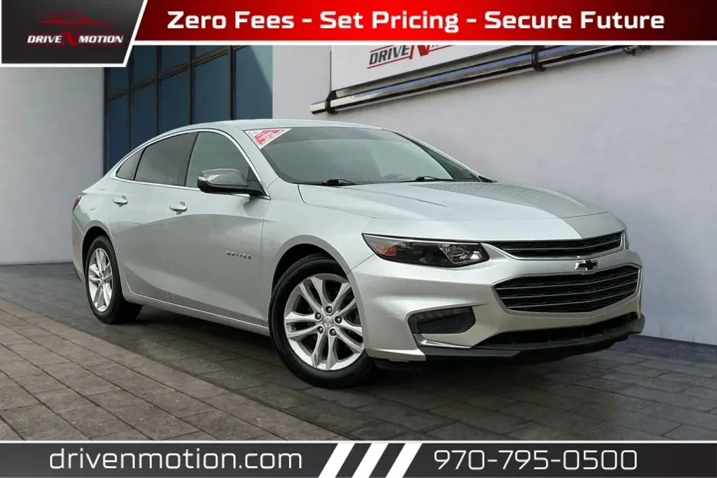 Silver 2018 Chevrolet Malibu LT Sedan 4D for sale in Greeley, CO