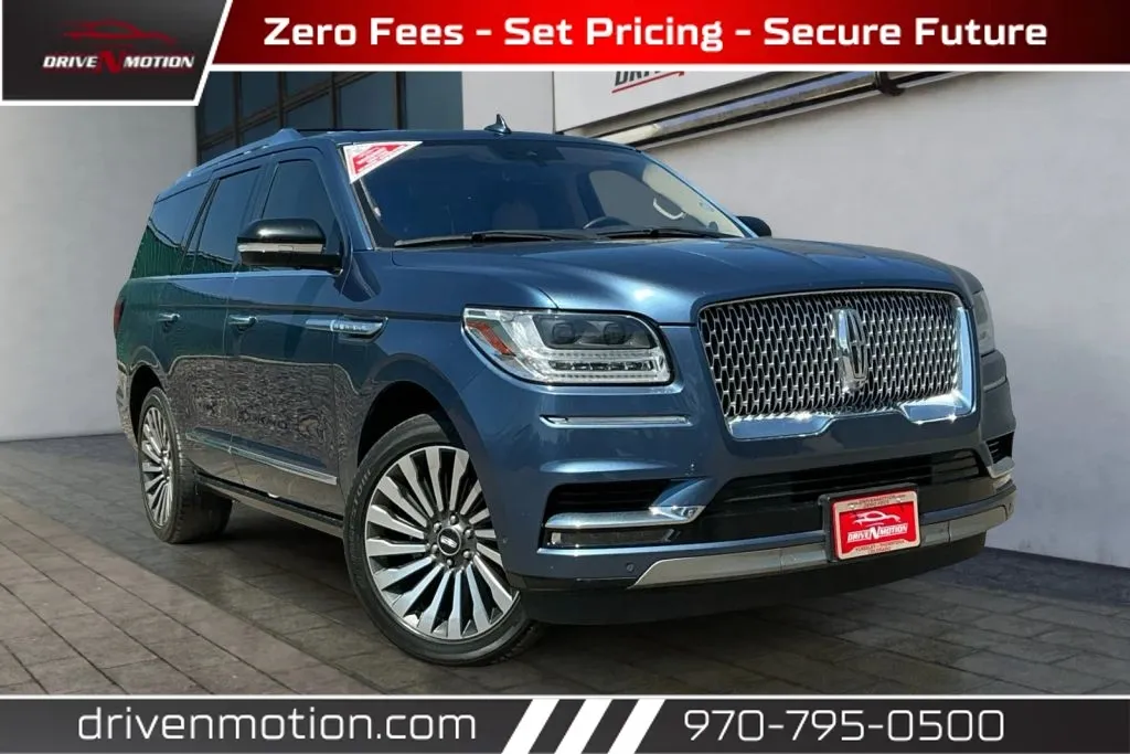 Blue 2019 Lincoln Navigator Reserve Sport Utility 4D for sale in Greeley, CO