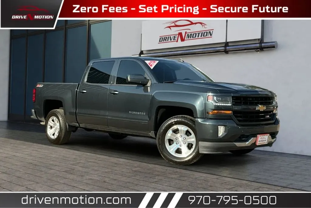 Gray 2017 Chevrolet Silverado 1500 Crew Cab Z71 LT Pickup 4D 5 3/4 ft for sale in Greeley, CO