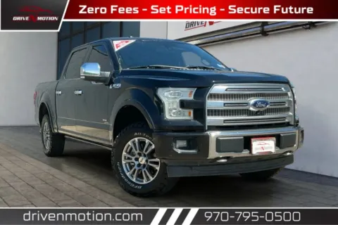 Black 2017 Ford F-150 SuperCrew Cab Platinum Pickup 4D 5 1/2 ft for sale in Greeley, CO