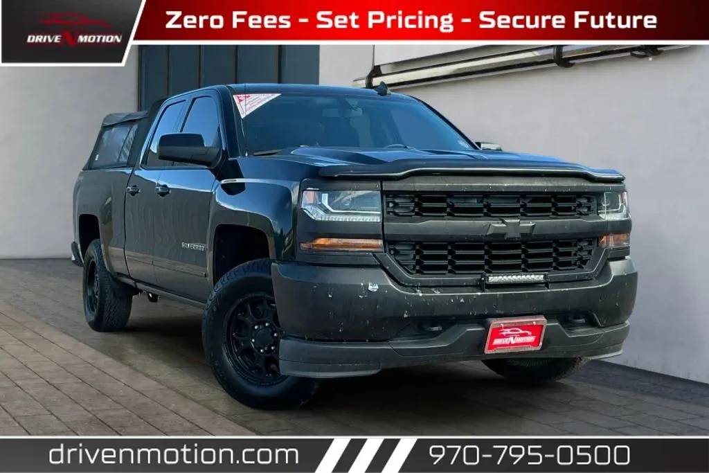 Black 2016 Chevrolet Silverado 1500 Double Cab LT Pickup 4D 6 1/2 ft for sale in Greeley, CO