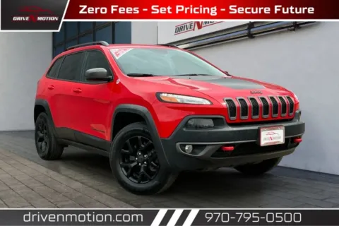 Red 2017 Jeep Cherokee TrailHawk Sport Utility 4D for sale in Greeley, CO