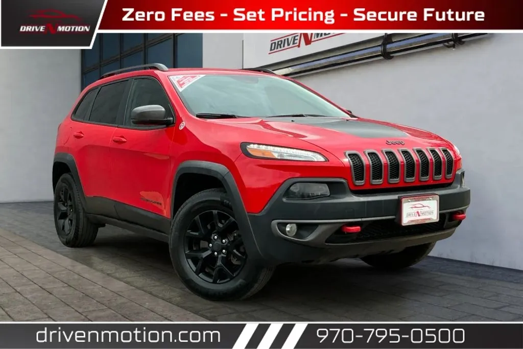 Red 2017 Jeep Cherokee TrailHawk Sport Utility 4D for sale in Greeley, CO