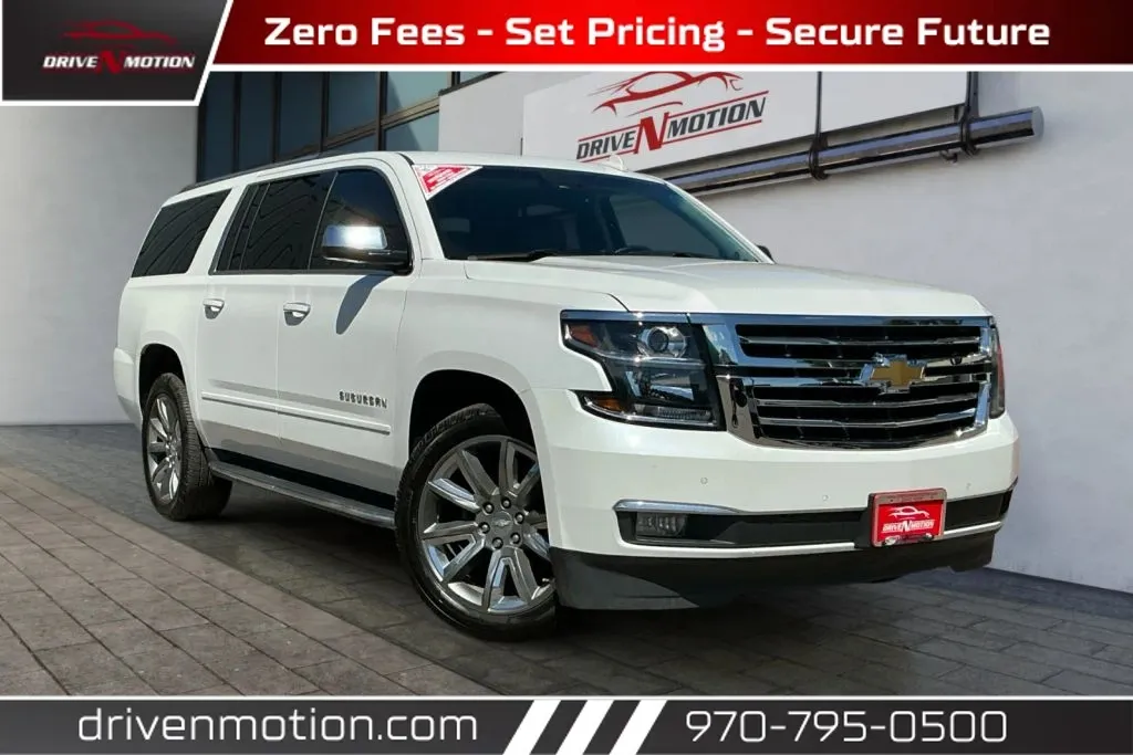 White 2016 Chevrolet Suburban LTZ Sport Utility 4D for sale in Greeley, CO