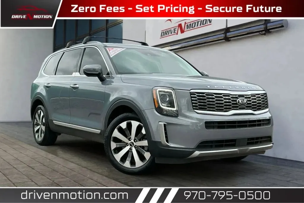 Silver 2021 Kia Telluride S Sport Utility 4D for sale in Greeley, CO
