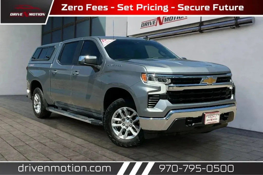 Gray 2023 Chevrolet Silverado 1500 Crew Cab LT Pickup 4D 5 3/4 ft for sale in Greeley, CO