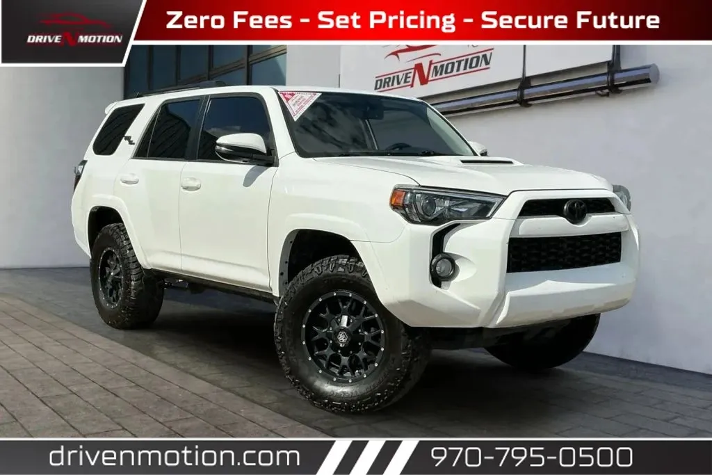 White 2019 Toyota 4Runner TRD Off-Road Premium Sport Utility 4D for sale in Greeley, CO