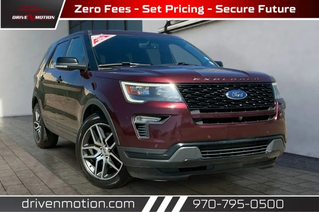 Red 2019 Ford Explorer Sport SUV 4D for sale in Greeley, CO