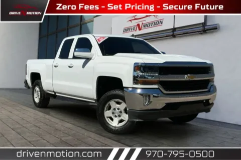 White 2018 Chevrolet Silverado 1500 Double Cab LT Pickup 4D 6 1/2 ft for sale in Greeley, CO