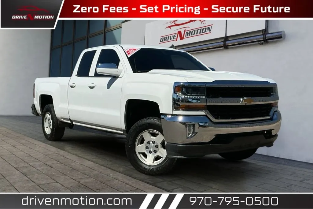 White 2018 Chevrolet Silverado 1500 Double Cab LT Pickup 4D 6 1/2 ft for sale in Greeley, CO