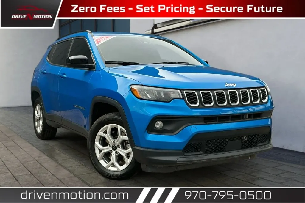 Blue 2025 Jeep Compass Latitude Sport Utility 4D for sale in Greeley, CO