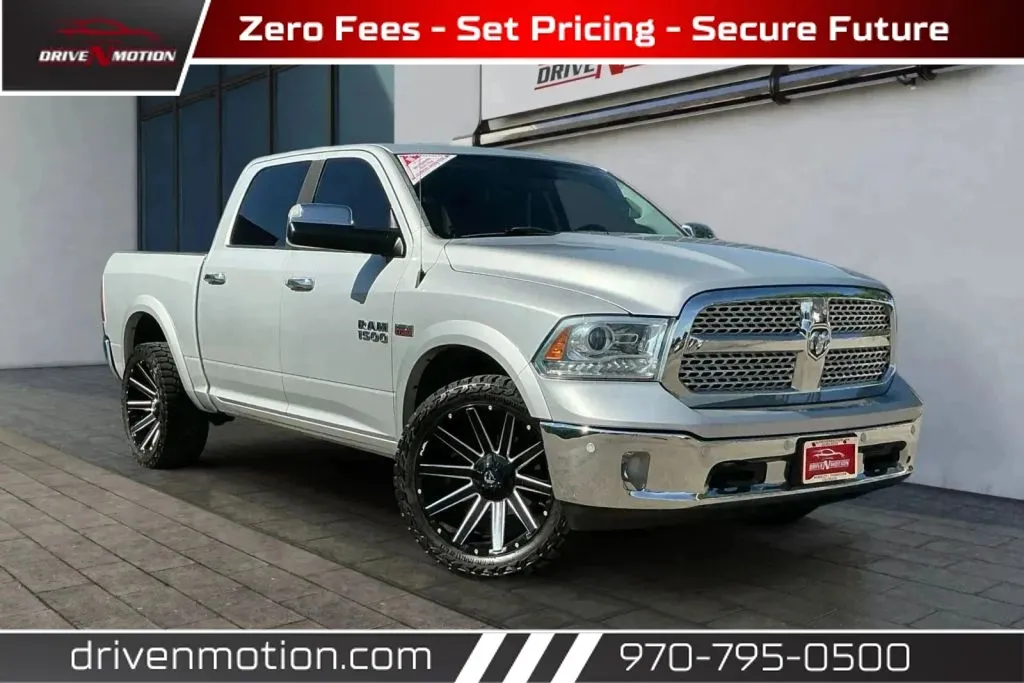 Silver 2017 Ram 1500 Crew Cab Laramie Pickup 4D 5 1/2 ft for sale in Greeley, CO
