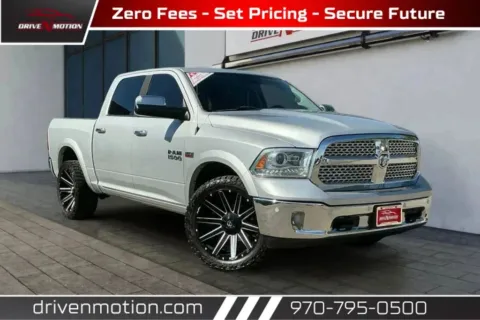 Silver 2017 Ram 1500 Crew Cab Laramie Pickup 4D 5 1/2 ft for sale in Greeley, CO