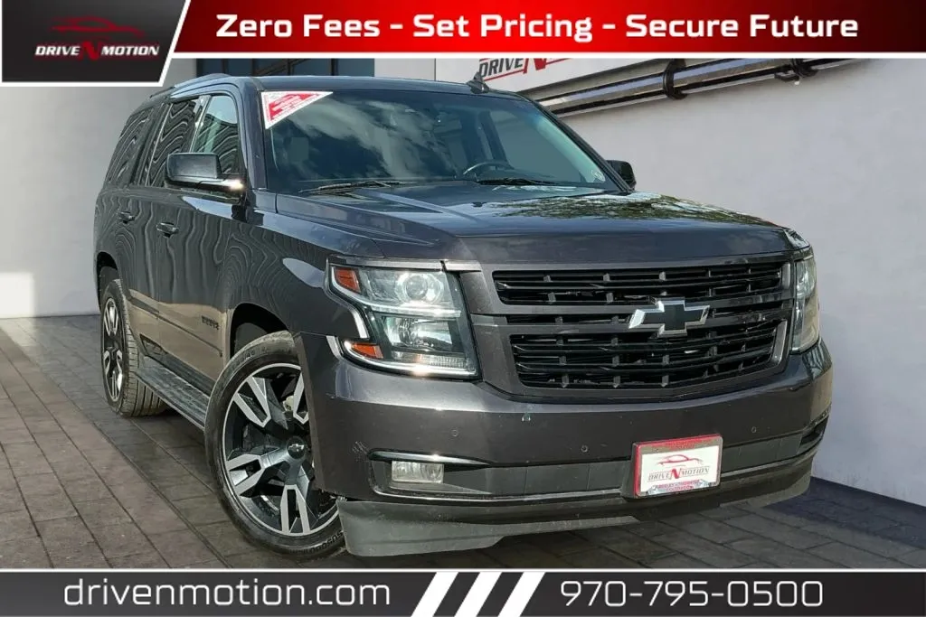 Gray 2018 Chevrolet Tahoe Premier Sport Utility 4D for sale in Greeley, CO