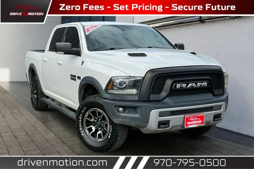 White 2017 Ram 1500 Crew Cab Rebel Pickup 4D 5 1/2 ft for sale in Greeley, CO