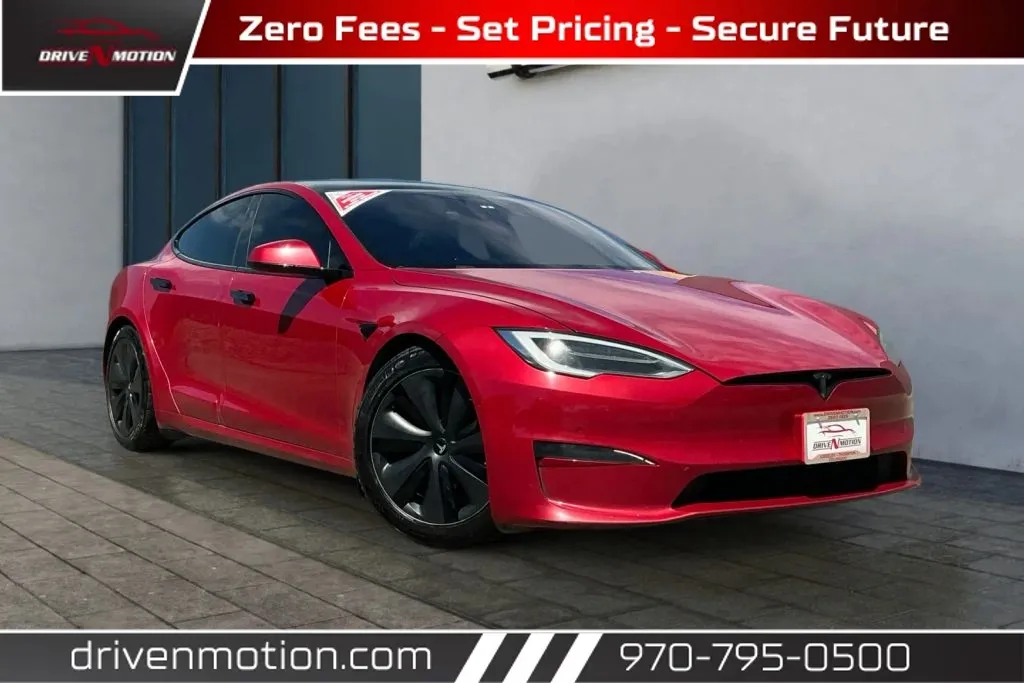Red 2021 Tesla Model S Plaid Sedan 4D for sale in Greeley, CO