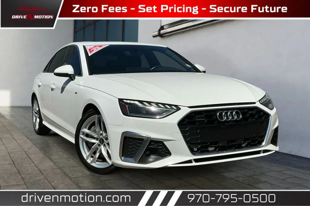 White 2023 Audi A4 S line 45 TFSI Premium Plus Sedan 4D for sale in Greeley, CO