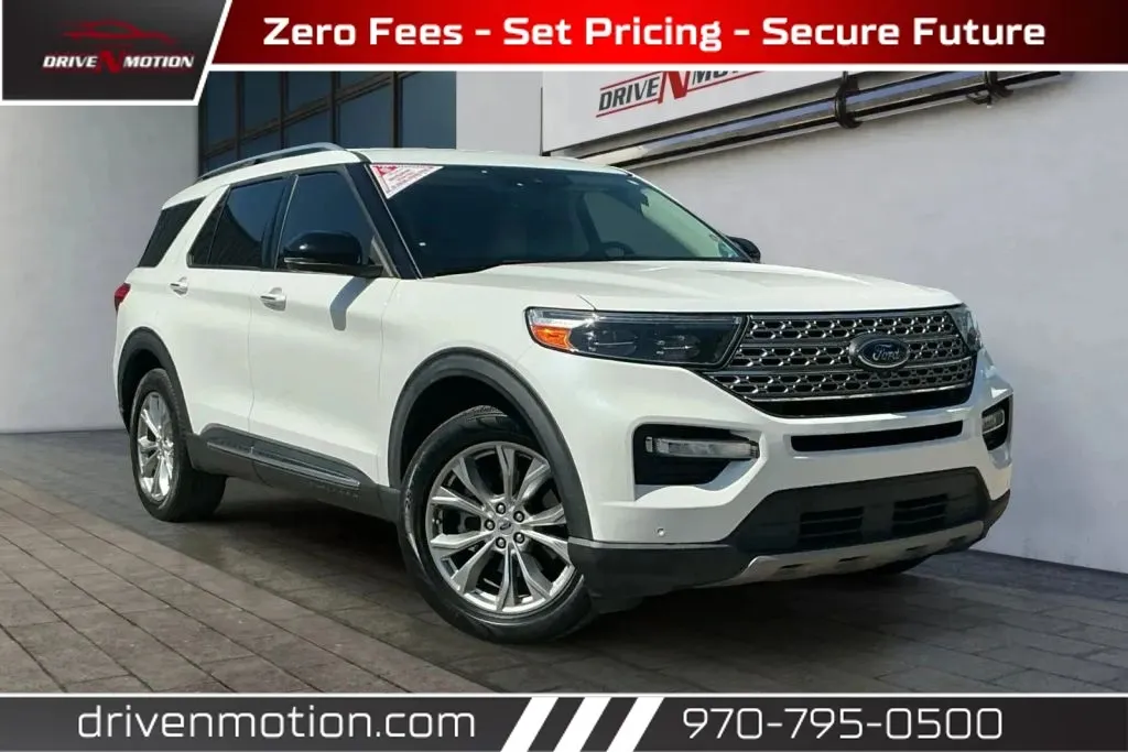 White 2020 Ford Explorer Limited Sport Utility 4D for sale in Greeley, CO