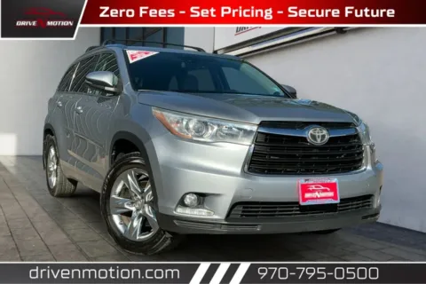Silver 2015 Toyota Highlander Limited Sport Utility 4D for sale in Greeley, CO