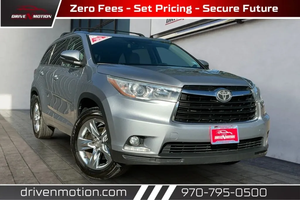 Silver 2015 Toyota Highlander Limited Sport Utility 4D for sale in Greeley, CO