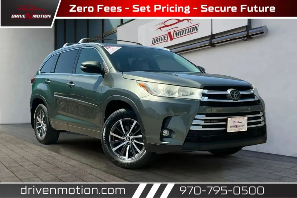 Green 2018 Toyota Highlander XLE Sport Utility 4D for sale in Greeley, CO