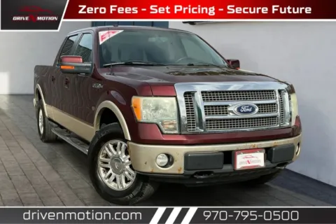 Red 2010 Ford F-150 SuperCrew Cab Lariat Pickup 4D 5 1/2 ft for sale in Greeley, CO
