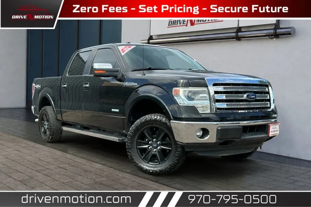 Black 2014 Ford F-150 SuperCrew Cab Lariat Pickup 4D 5 1/2 ft for sale in Greeley, CO