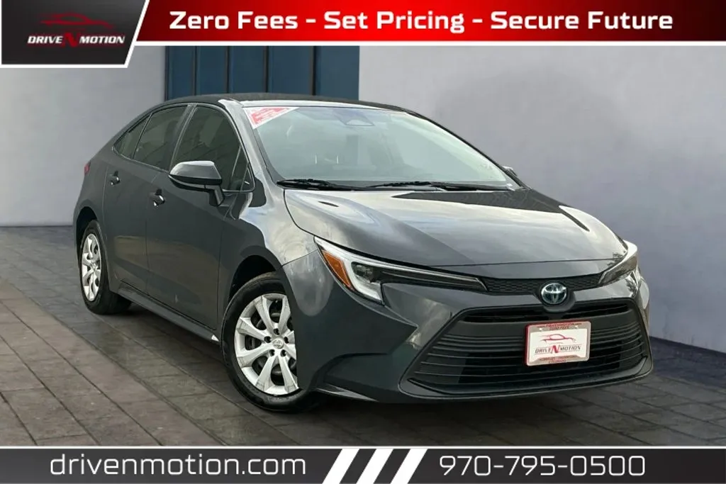 Black 2023 Toyota Corolla Hybrid LE Sedan 4D for sale in Greeley, CO