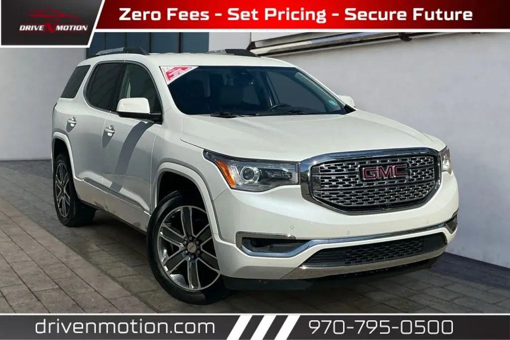 White 2019 GMC Acadia Denali Sport Utility 4D for sale in Greeley, CO