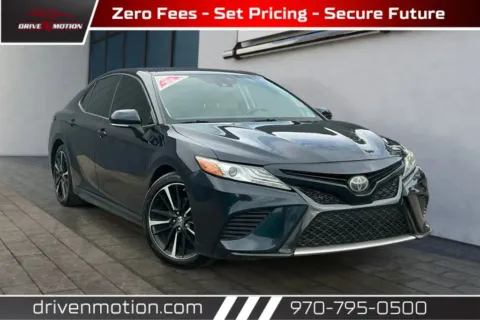 Blue 2019 Toyota Camry XSE Sedan 4D for sale in Greeley, CO