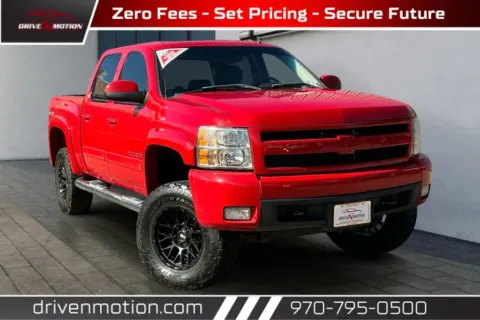 Red 2007 Chevrolet Silverado 1500 Crew Cab LTZ Pickup 4D 5 3/4 ft for sale in Greeley, CO