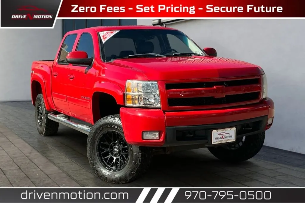 Red 2007 Chevrolet Silverado 1500 Crew Cab LTZ Pickup 4D 5 3/4 ft for sale in Greeley, CO