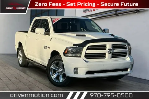 White 2017 Ram 1500 Crew Cab Sport Pickup 4D 5 1/2 ft for sale in Greeley, CO